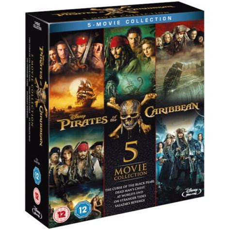 Pirates of the Caribbean Box Set DVDs & Blu.